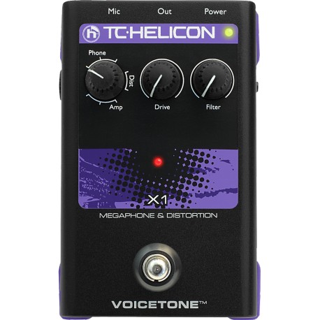 TC-Helicon VoiceTone X1 ének torzító, megafon effekt