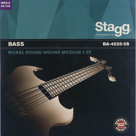 Stagg BA-4525 -5S basszusgitár húr szett