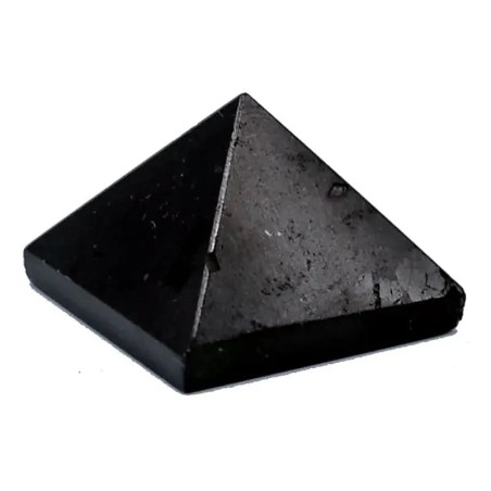 Fekete turmalin piramis természetes ásványból, 2,5 × 3 cm